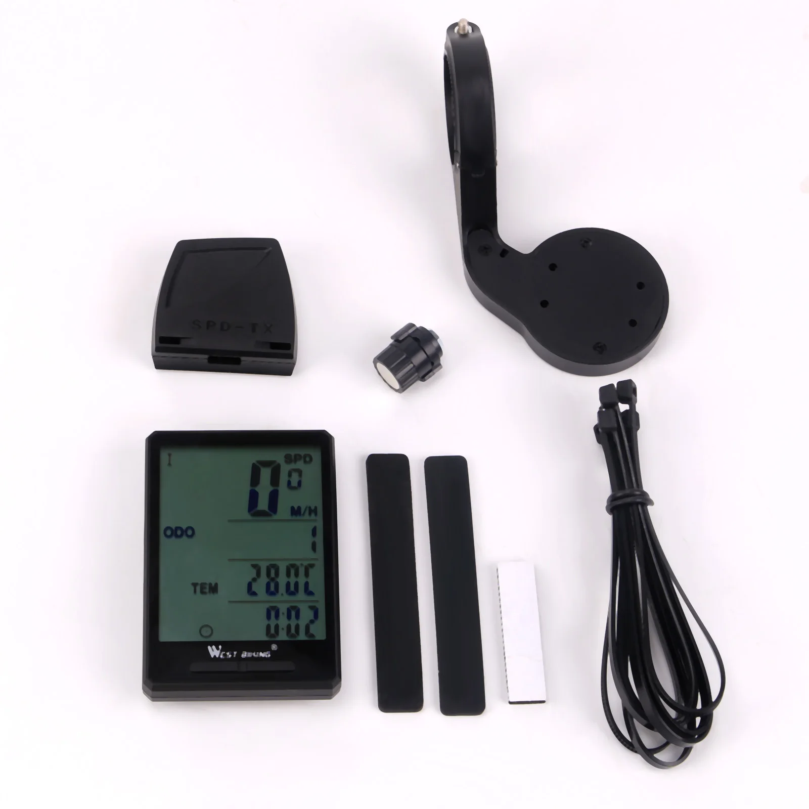 WEST BIKING беспроводной Велосипедный компьютер водонепроницаемый большой экран