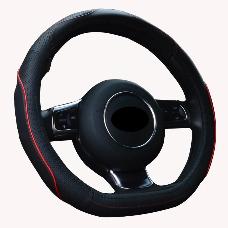 Чехол на руль для автомобиля натуральная кожа чехол набор D формы плоская подошва