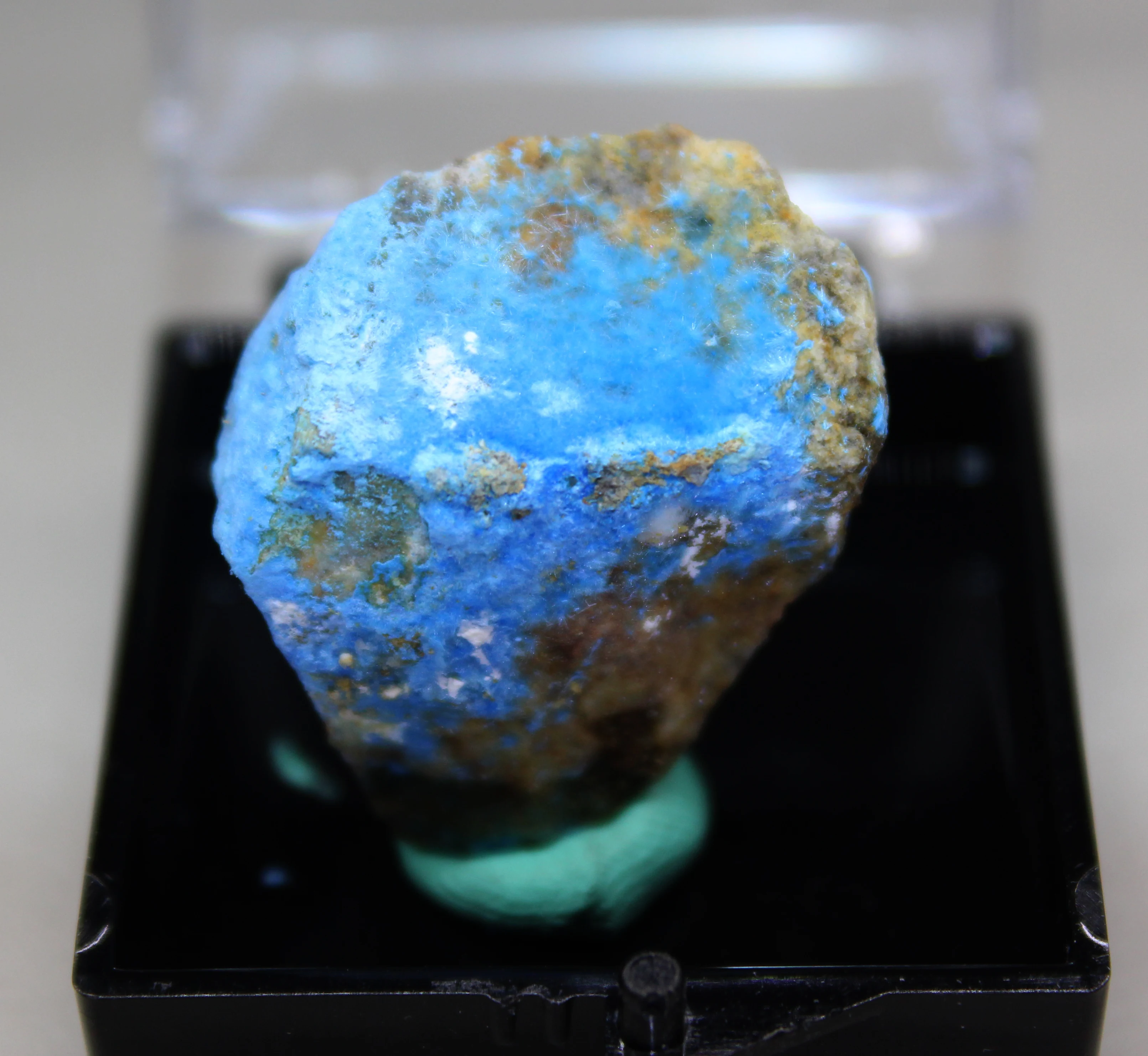 100% натуральный редкий голубой цианотрихит Кристалл минеральные образцы из