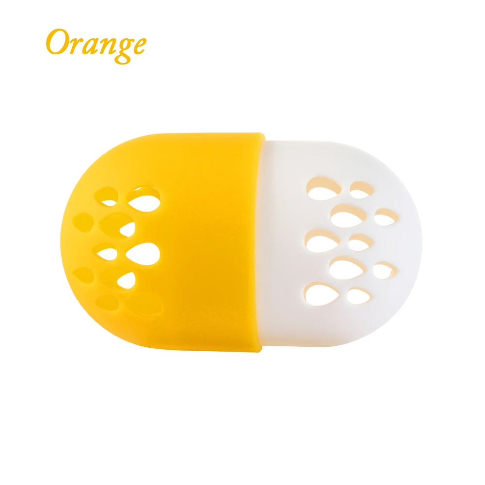 D-orange Котенок Красота пудра слоеного блендера держатель Губка Макияж яйцо сушки чехол Портативный мягкий силиконовый косметический Блендер Губка коробка держатель - Цвет: D-orange