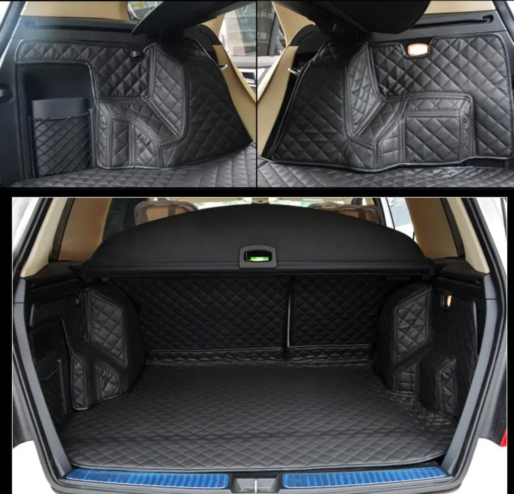 fiber leather car trunk mat for Mercedes-Benz GLK280 GLK300 glk350 GLK220 X204 2008 2009 2010 2011 2012 2008-2016 accessories