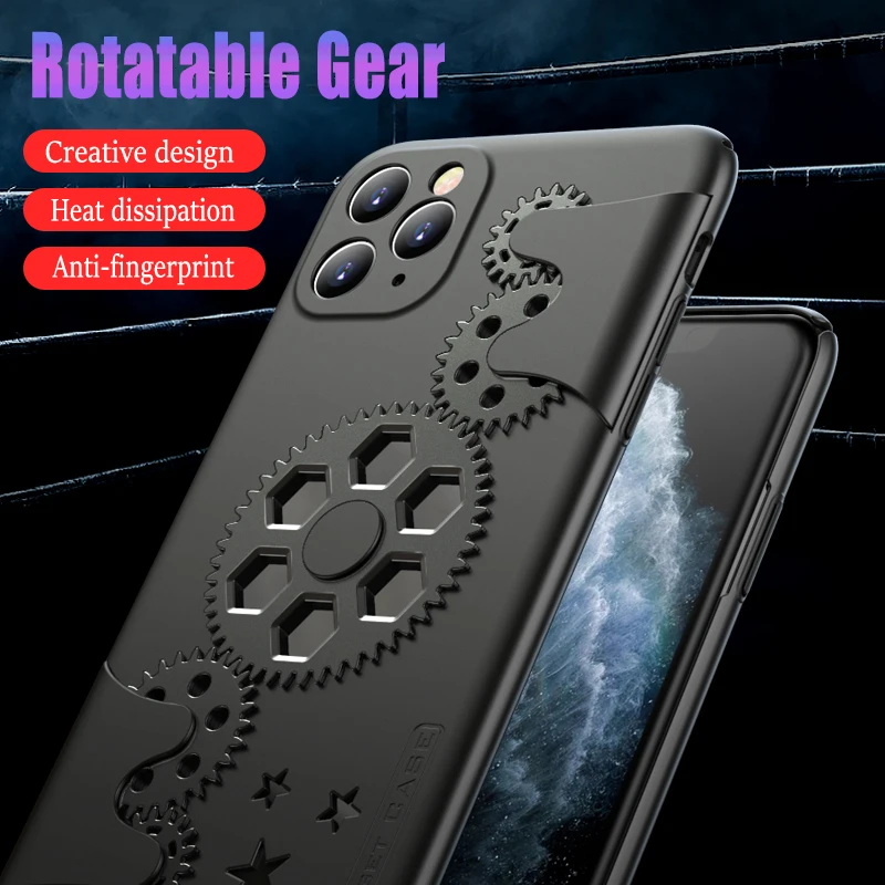 Крутой вращающийся чехол Mecha для телефона Huawei P30Pro Mate20 Honor 9X iPhone11Pro XR, чехлы из поликарбоната с рассеиванием тепла