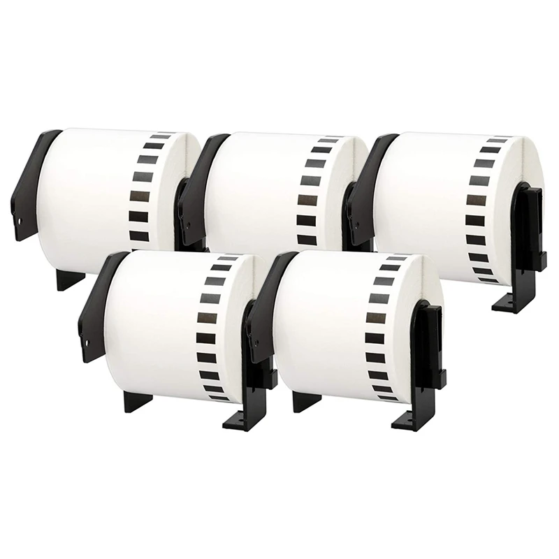 

5X for Brother DK-22205 Printer Labels 62Mm Roll+Spool for QL-560 QL-570