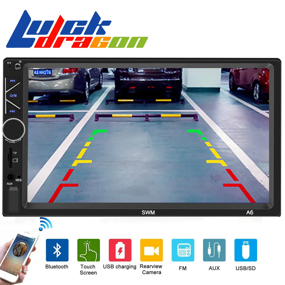 2 din автомобильное радио 7 &quotHD сенсорный экран Mirrorlink Авто Радио Bluetooth стерео