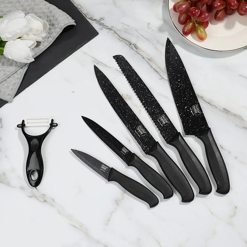 Set Of Kitchen Knives Cooking Handmade Knifes Gift Chef Knife Stand Sets Sharpener For Vegetable Cutter Chopper Peeler | Дом и сад