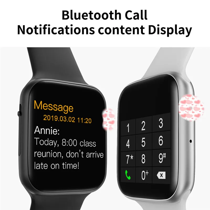 Сравнимые умные часы Apple Watch W34 с Bluetooth, ЭКГ, монитор сердечного ритма iwo 8 lite, мужские и женские умные часы для Android iPhone