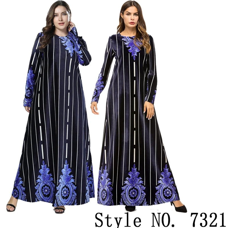 islamic arabic dress Мусульманский женский длинный рукав Дубайский хиджаб Макси платье Арабский Кафтан абайя скромный исламский ОАЭ пакистанский Турция кимоно Jalabiya платья - Цвет: islamic arabic dress
