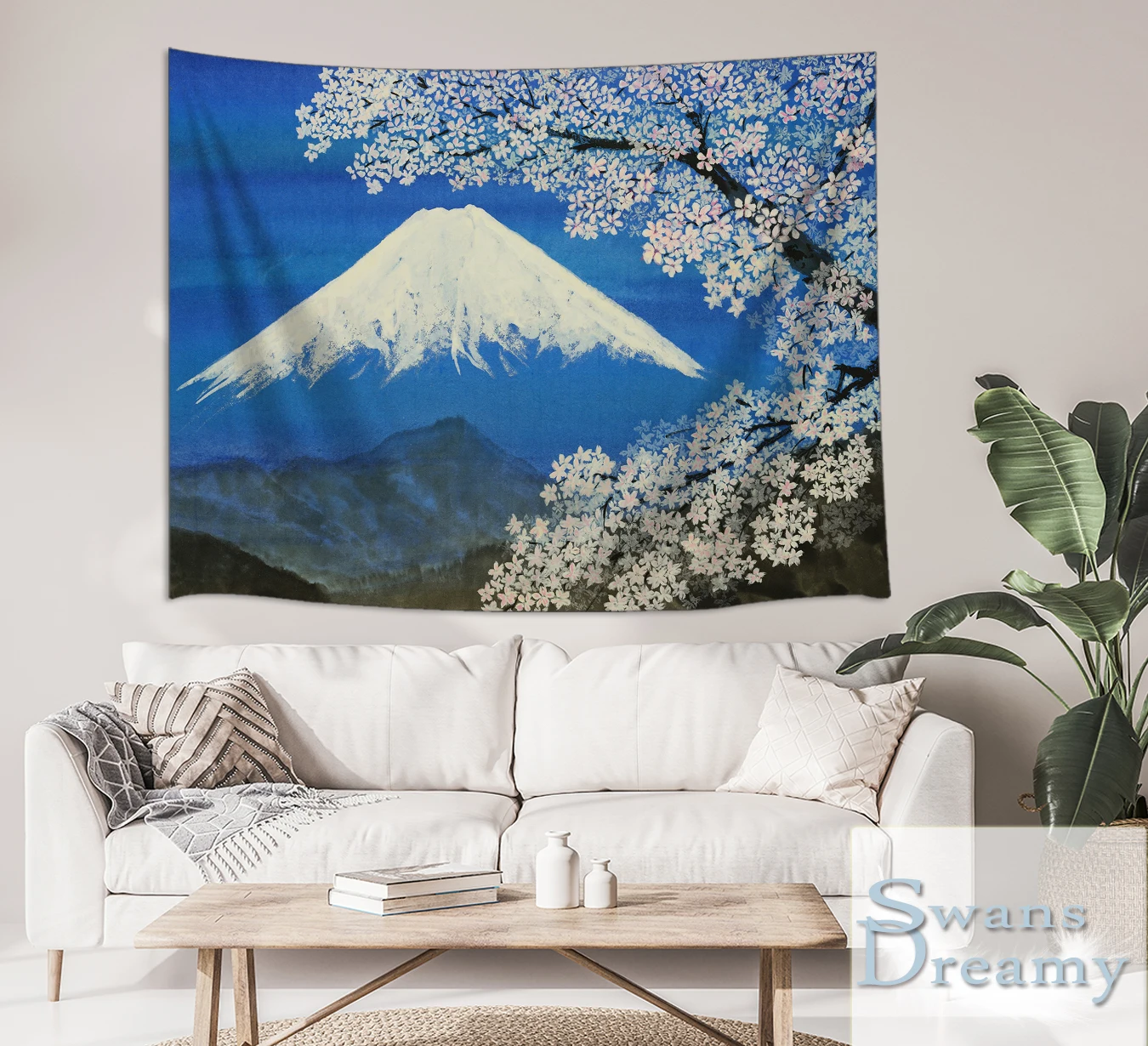 Япония Kanagawa волнистое крепление Fuji ретро искусство Искусство большой гобелен