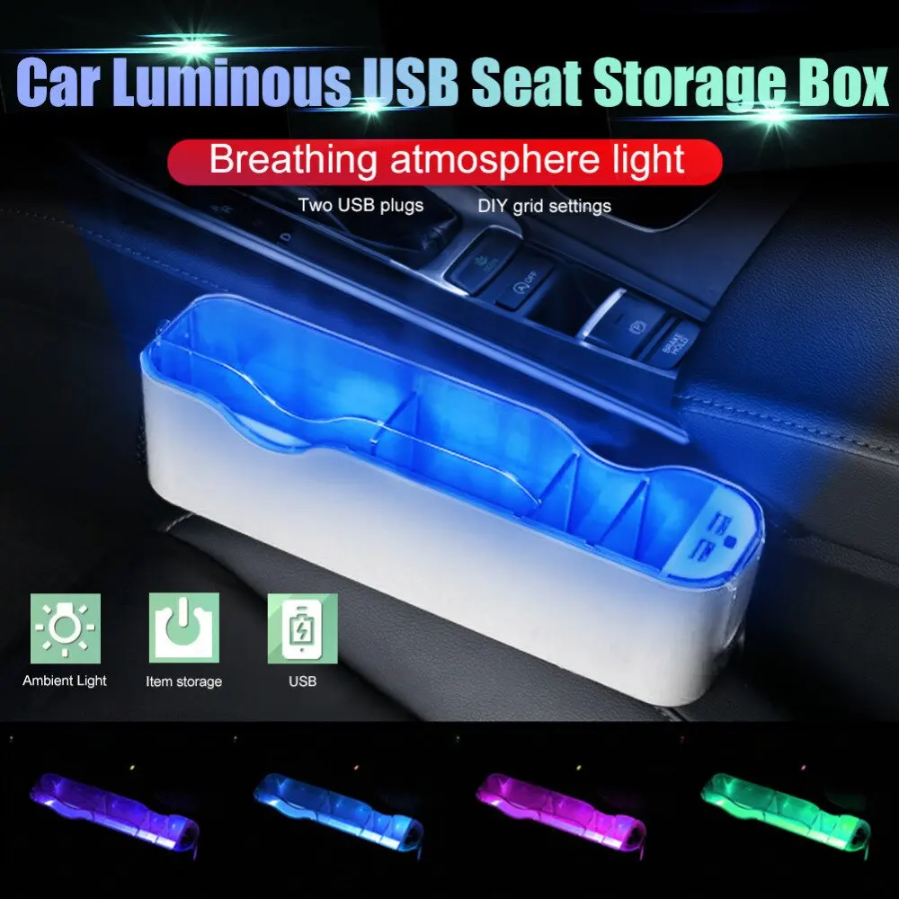 

Car Seat Organizer Holder Organizer Multifunctional Auto Seat Gap Storage Box ABS Seat Seam Pockets Trunk Organizer