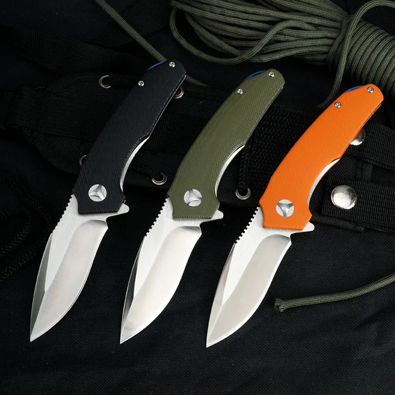 

Универсальный складной нож 9Cr18Mov лезвие G10 Ручка твердые высокие инструменты для выживания в джунглях ножи для повседневного использования