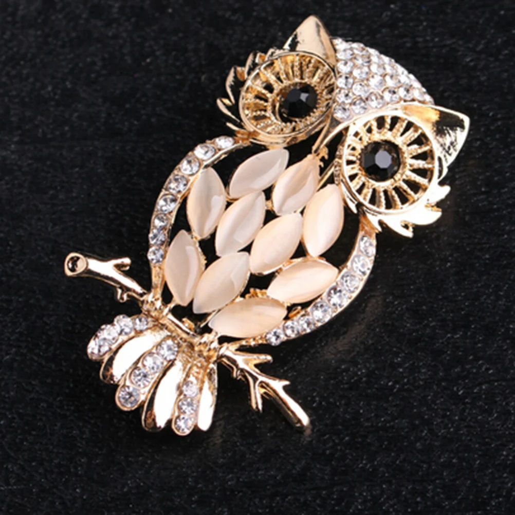 

Romantic Opal Stone Owl Brooches Cute Animal Crystal Brooches Pins Women Girls Birds Clothes Jewelry Brooch Buckles