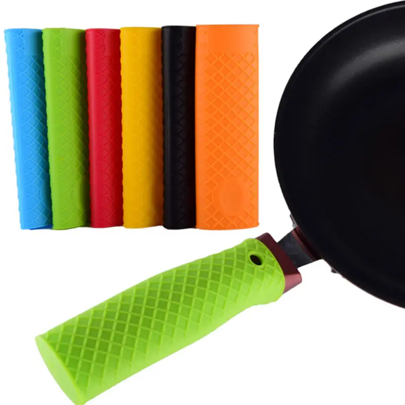 

Unique Kitchen Tools Silicone Pot Pan Handle Saucepan Holder Sleeve Slip Cover Grip Cookware Parts Cookware Parts 2019 NewArrive