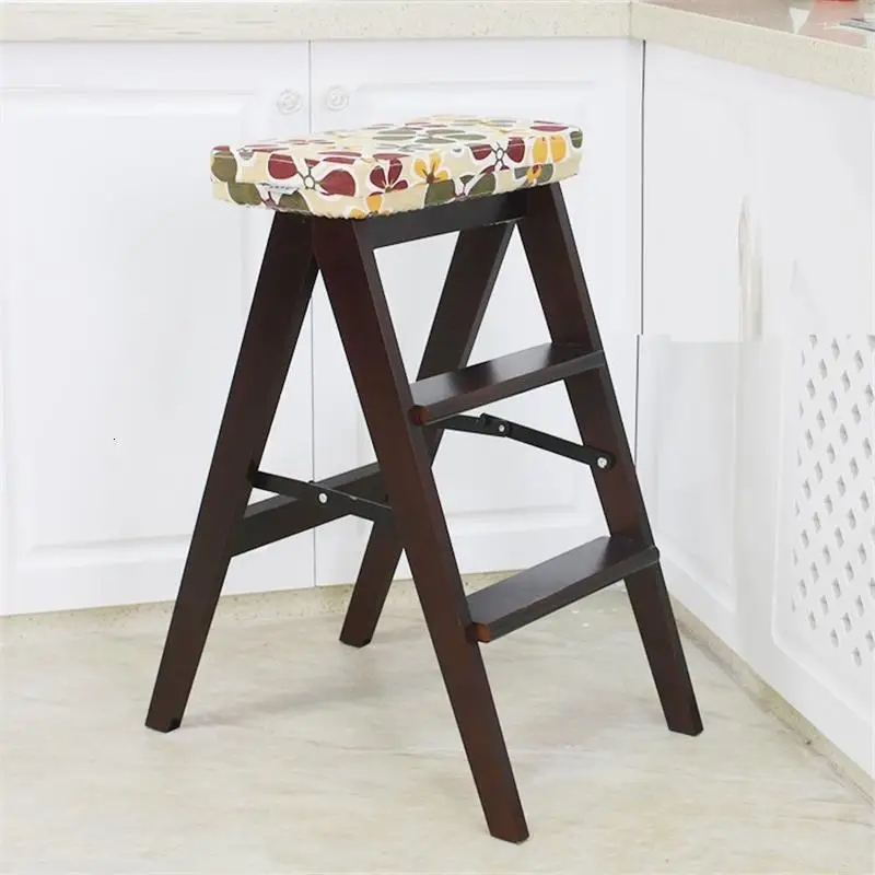 Деревянная лестница для детской ванной комнаты стул-стремянка | Мебель