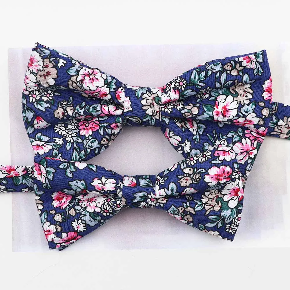 Красивые комплекты с цветочным принтом для родителей и детей бантик 100% хлопок
