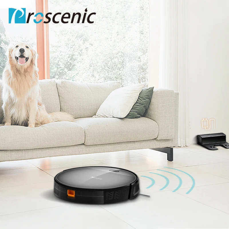 Робот пылесос Proscenic 800T с большим резервуаром для воды влажная уборка управление