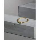 Минималистский реальный S925 стерлингового серебра капли воды, кольца для женщин, подарок на день рождения, аксессуары, простой золотистый ювелирные изделия из драгоценных металлов, украшения