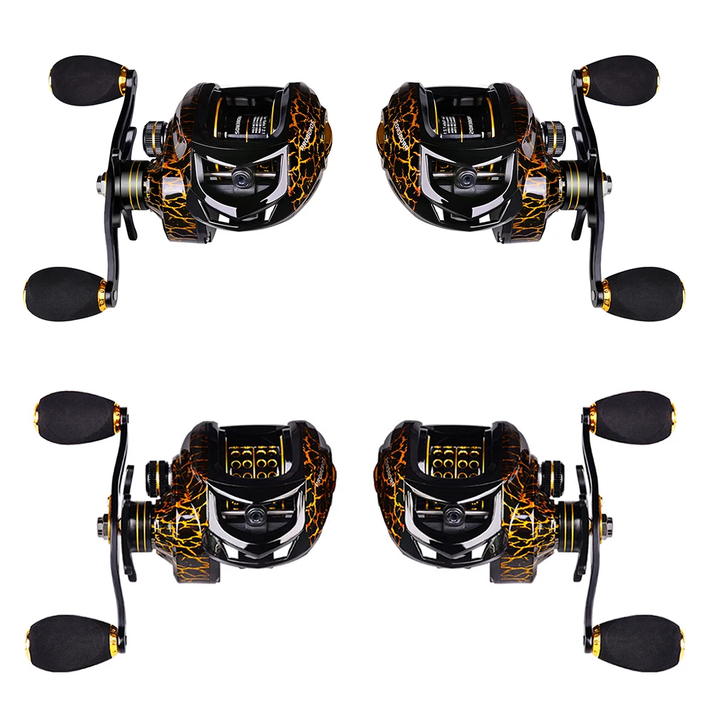 

4 + 1 BB Fishing Baitcasting Reel Metal Spool Snakehead Fishing Lure Reel 10Kg Max Power Spinning Wheel Fishing Coil Tool