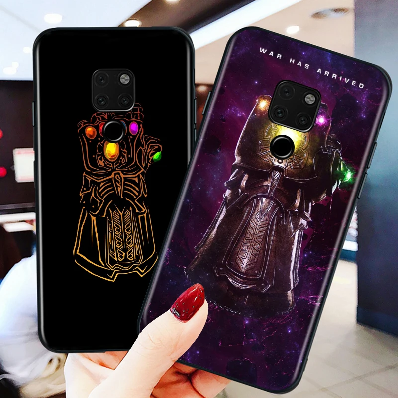 

Marvel Infinity Gauntlet for huawei Mate 10 20 30 40 Lite Pro X Lite RS Plus TPU Black Phone Case