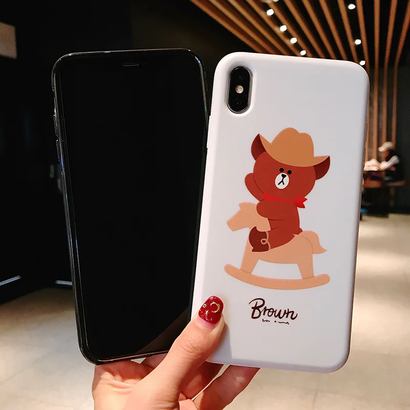 Друзья Корея Медведь телефон чехол s Чехол для iphone X XR XS MAX 6 6s 7 8 Plus Coque мягкий s| |