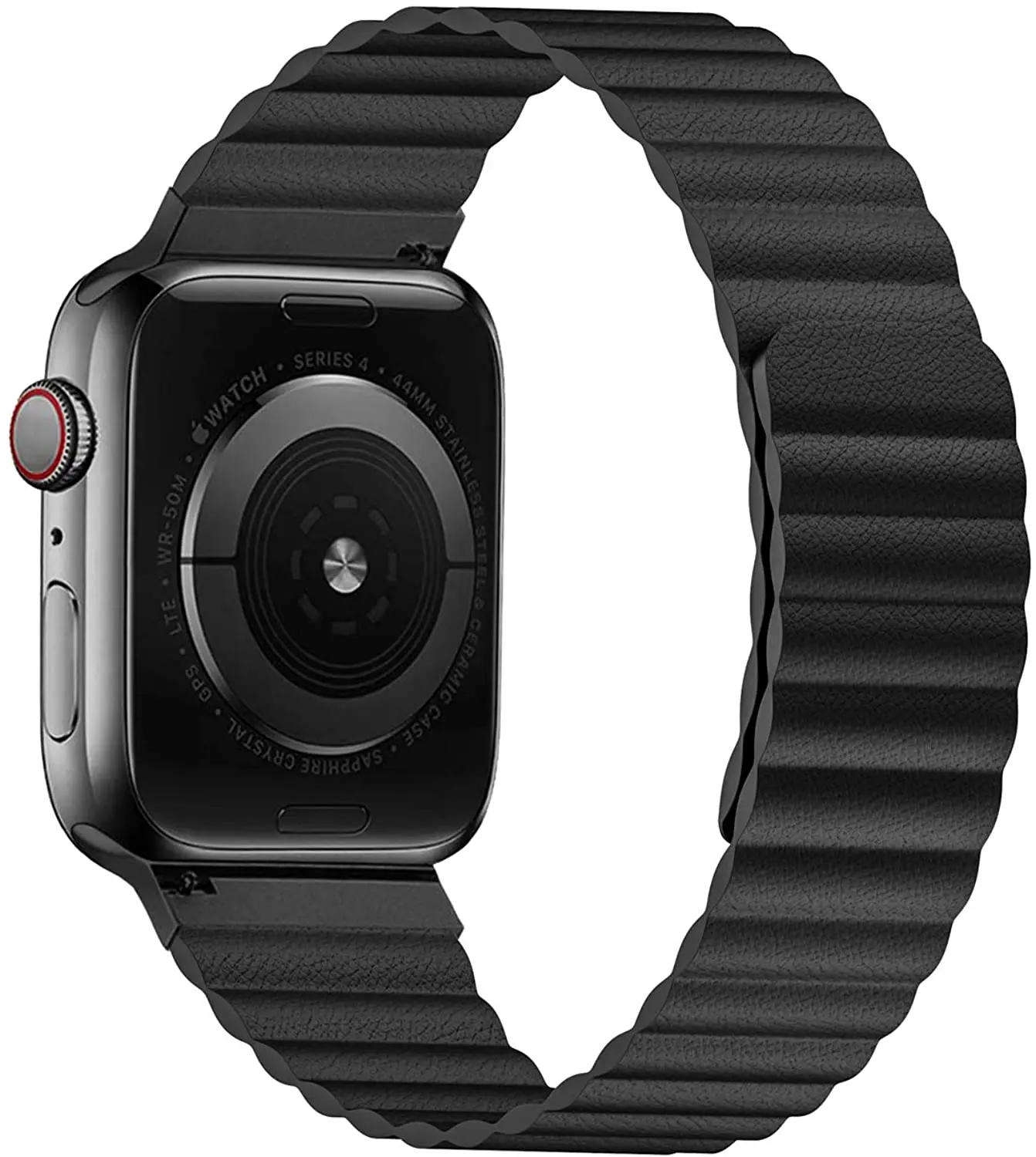 Leather loop for Apple Watch band 44mm 40mm 41mm 45mm 38mm 42mm Magnetic wristband bracelet correa iWatch series 5 4 3 2 SE 6 7