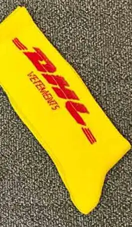 VETEMENTS, DHL, спортивные длинные носки без пятки, мужские, женские, хип-хоп, DHL, носки для скейтборда, уличные, хипстерские, DHL, хлопковые носки - Цвет: 10