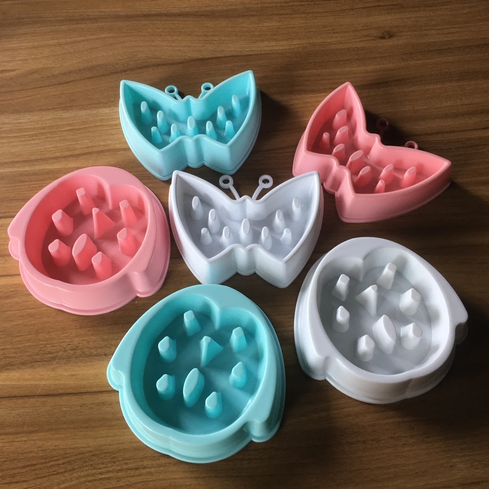 

Pet Dog Feeding Food Bowls Puppy Slow Down Eating Feeder Dish Bowl Anti-Gulping Prevent Obesity Pet Food Bowls Dogs Supplies