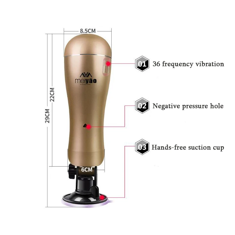 Мастурбатор для мужчин с USB зарядкой без рук карманом влагалища автоматический