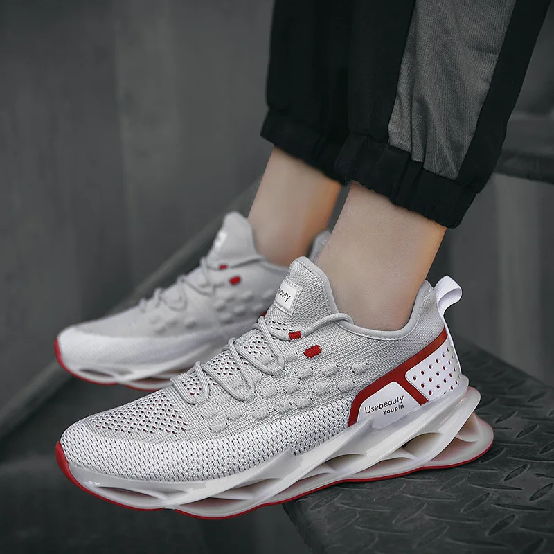 Трендовая обувь Blade спортивная Fly-kit сетчатые кроссовки новые для бега с подошвой