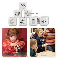 9 pcs dice telling story with bag story dice game english instructions familyparentsparty funny imagine magic toys