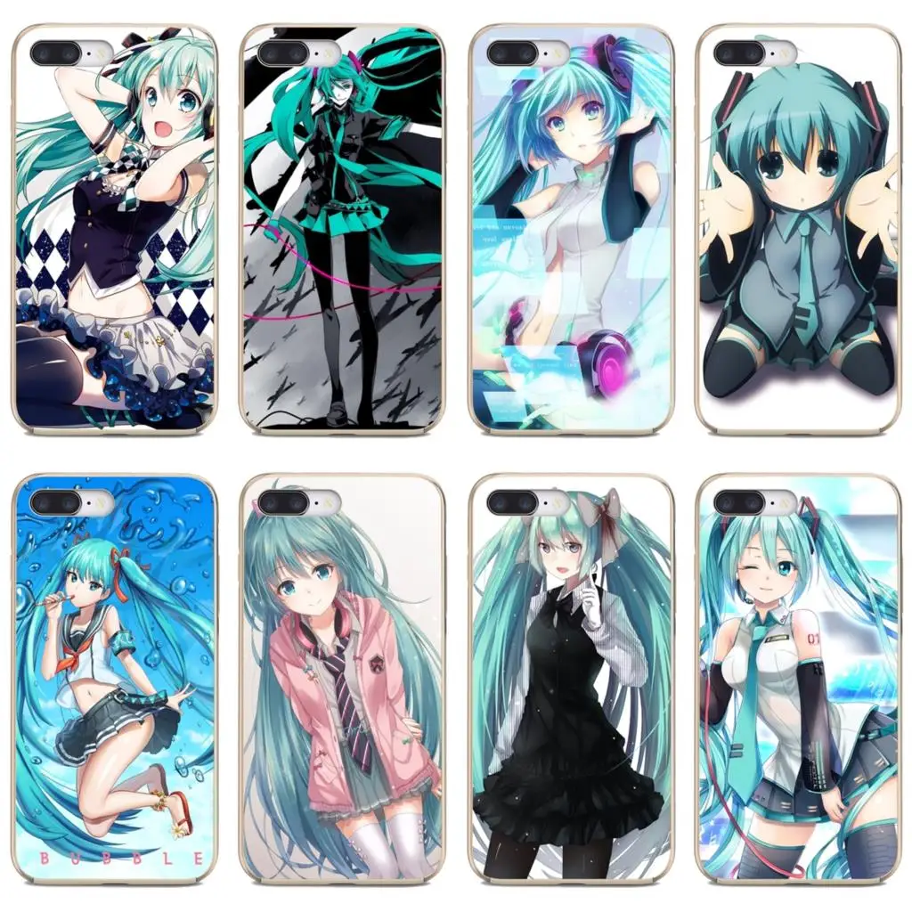 Мягкий кожаный чехол с аниме-девушками-хацуне-Мику-Вокалоид для Huawei Nova 2 2i 3 3i Y3 Y5 Y6