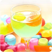6pcs lot square star shaped ice cubes plastic reusable multicolour cube physical cooling candy color summer party tools