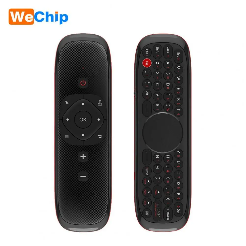 

Wechip W2 2,4G Air Mouse с тачпадом, беспроводная клавиатура, мышь, инфракрасный пульт дистанционного управления, поддерживает голосовой вход для про...
