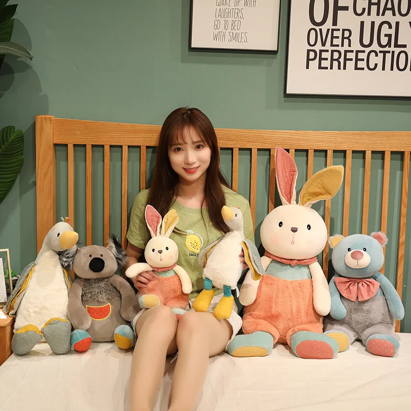 

23-48cm New Product Bear Mouse Cartoon Rabbit Plush Toy Mollusk Pillow Creative Holiday Gift For Boyfriend Juguetes de peluche