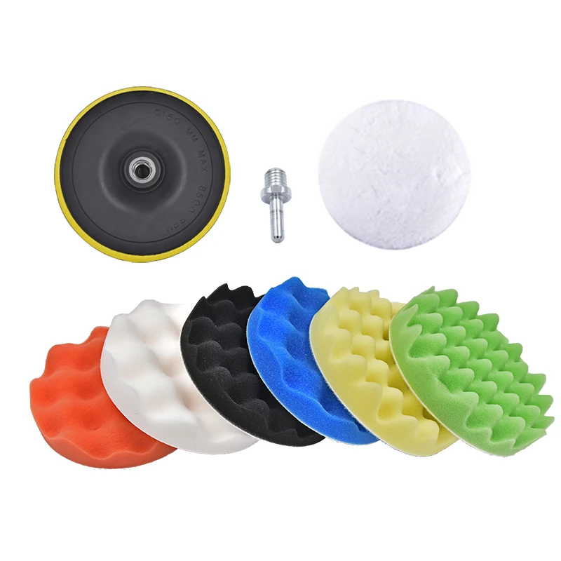 6 дюймов Губка для полировки полировальные подложки комплект автомобиля