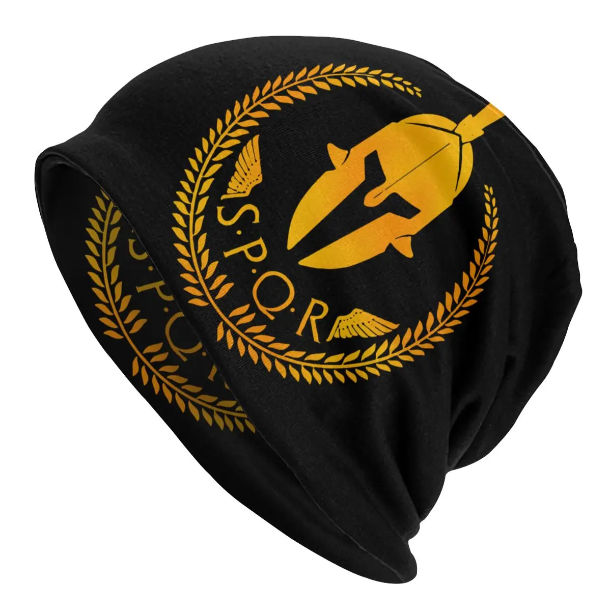 

SPQR Roman Empire Bonnet Hats Cool Outdoor Skullies Beanies Hat for Men Women Knitted Hat Spring Warm Dual-use Unisex Caps