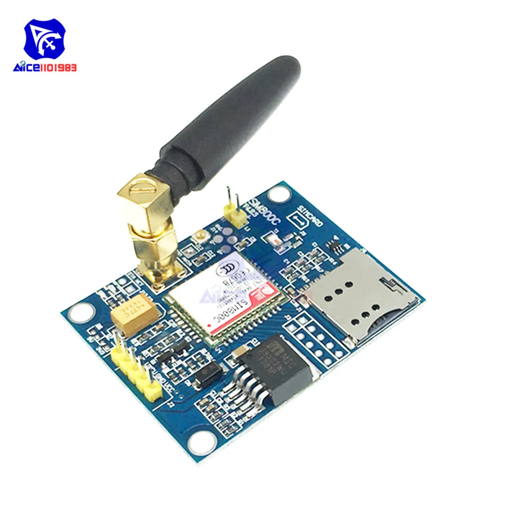 Модуль diymore SIM800C с четырехдиапазонным GSM GPRS Поддержка TTS/DTMF плата модуля антенной