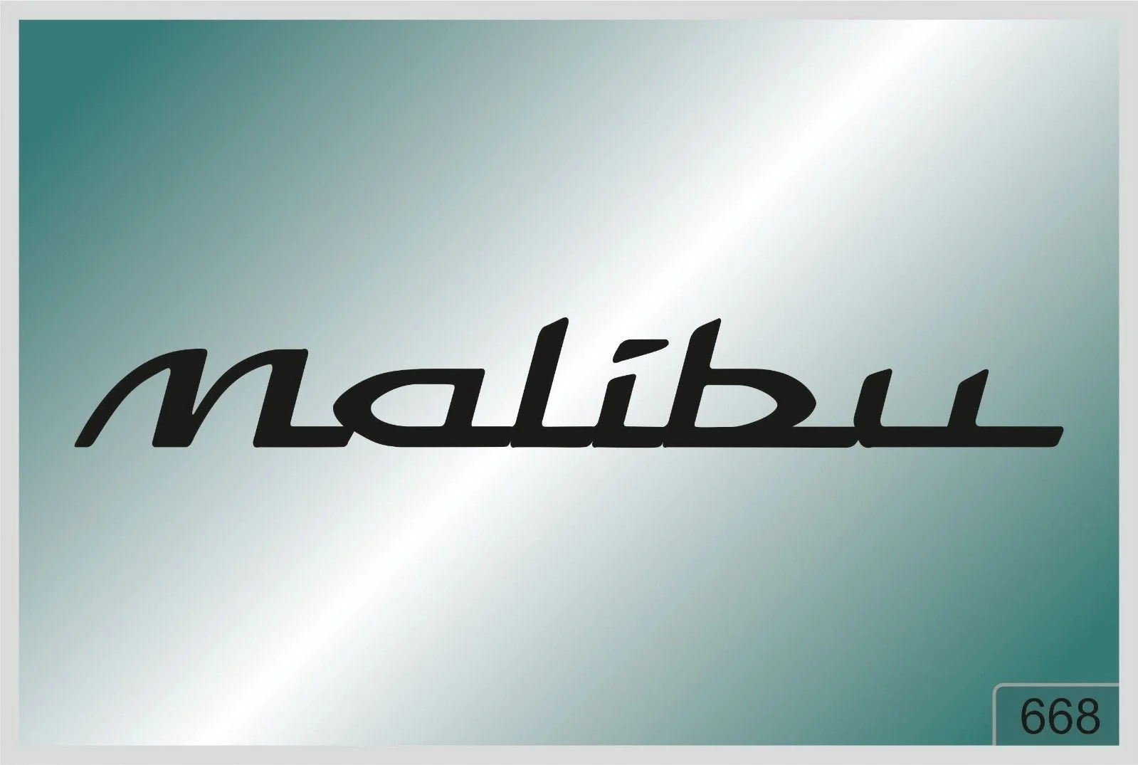 

Для MALIBU -2 шт. Высококачественные наклейки разных цветов 668
