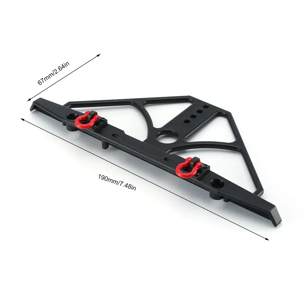 Осевой SCX10 CNC передний и задний комплект для бампера Bull Bar для 1/10 RC Гусеничный автомобиль осевой SCX10 90046 TRX4 Рок Гусеничный RC грузовик