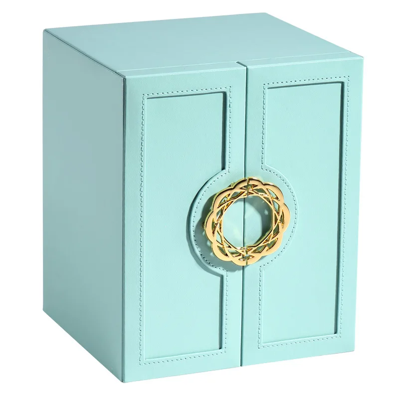 

2020 New Double-Layer Velvet Jewelry Box European Jewelry Storage Box Large Space Jewelry Holder Gift Box