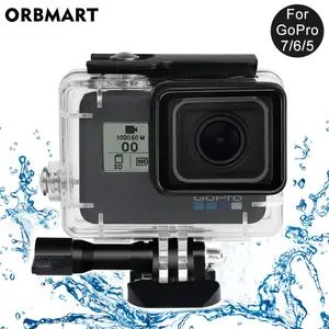 Чехол-накладка для GoPro Hero 5, 6, 7, водонепроницаемый, для дайвинга, 45 м