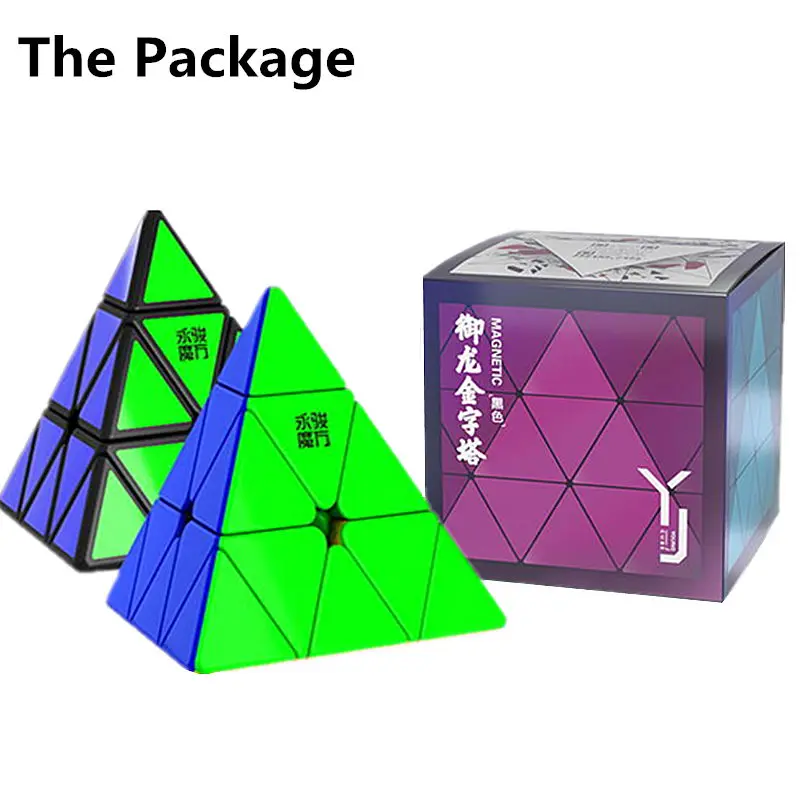 

Yj yulong V2M Magnetic Magic Pyramid Cube Stickerless Yongjun Magnets Triangle Puzzle Speed Cubes