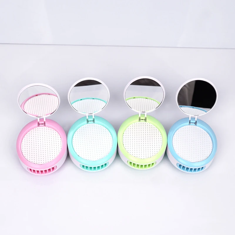 

Damman Portable USB Mini Fan With Mirror Eyelash Dryer blast Blower Glue Fast Dry EyeLash Extension Mascara Dryer Professional
