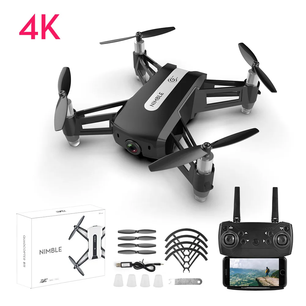 

UAV 4K Pixel WiFi Quadcopter Fixed-Height Remotely Piloted Aircraft Cross-Border Toy Drone