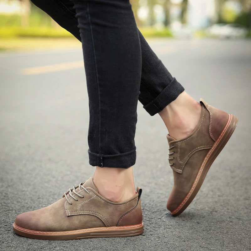 

leather casual shoes men fashion dress moccasins homme comfortable leisure male footwear trend style korean oxford shoes for men