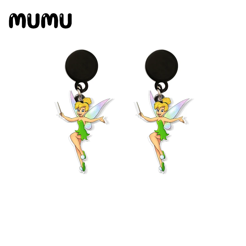 Новинка 2021 серьги-подвески Tinkerbell искусственная эпоксидная смола ювелирные