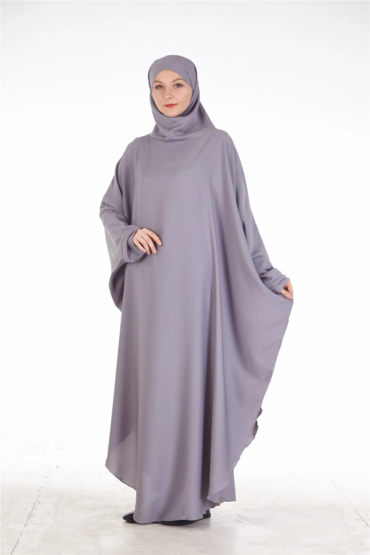 

Eid Ramadan Muslim Women Hijab Dress Turkey Abaya Hooded Prayer Garment Long Khimar Jilbab Full Cover Gown Islamic Clothes Niqab