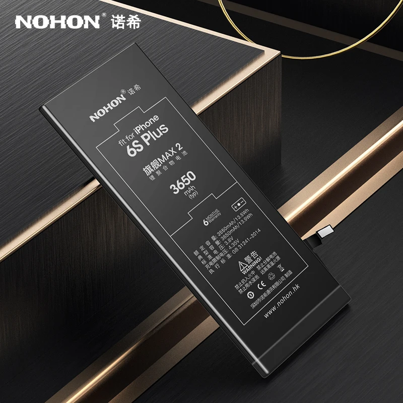 Оригинальный NOHON аккумулятор для iPhone 6S Plus 6splus 5S 7 8 8G iPhone7 Замена Bateria полимерный