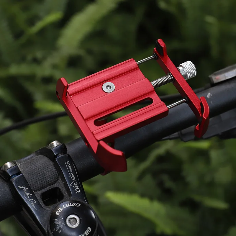 

Cycling Aluminum Alloy Mobile Phone Bracket 360 Rotatable Bicycle Motorcycle Electric Bike Holder Rack Non-slip MTB Phone Stand
