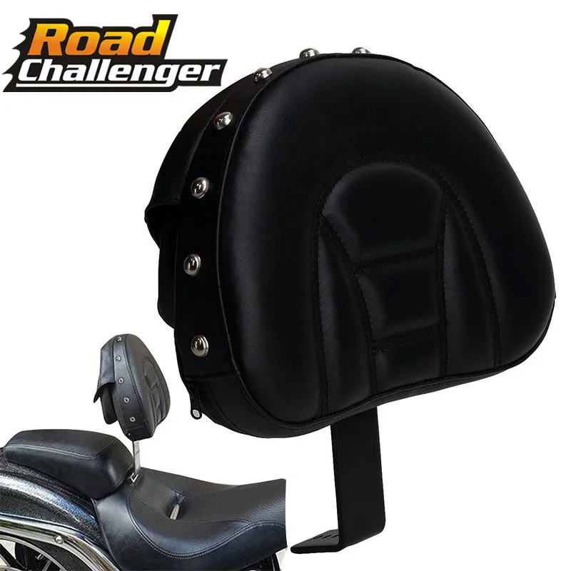 Подушка для сиденья водителя мотоцикла черная регулируемая вилка Harley Fatboy Heritage