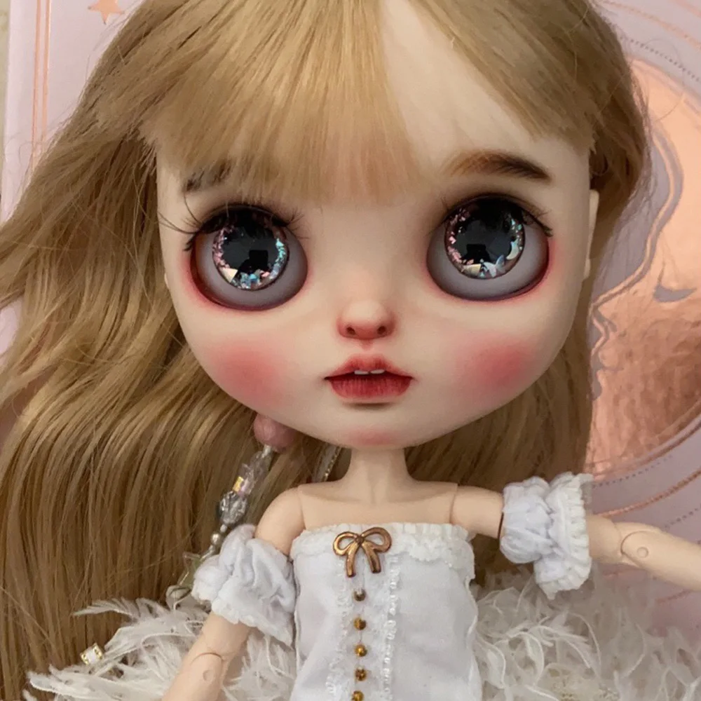 

Кукла neo Blyth NBL 1/6 BJD на заказ, кукла с большими глазами, шарнирная кукла с париком и глазами для сна, Благородная Девушка 7.30.15